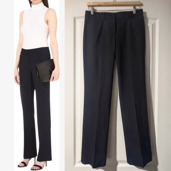 Theory | Max straight-leg stretch-wool trousers In Black - Picture 1 of 11